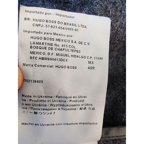 Hugo Boss Cashmere Gray Chester Jacket Size 40R - Picture 11 of 11